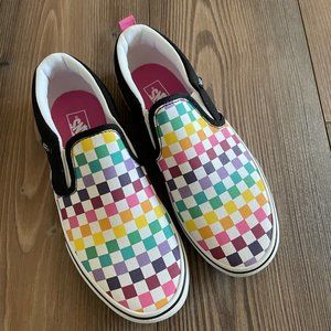 Kids Multicolor Asher Vans Slip On 👟